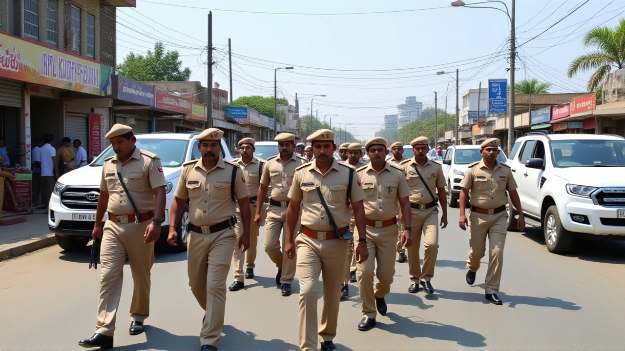 Nuh Police Launch Flag March Ahead of Bakrid Festival